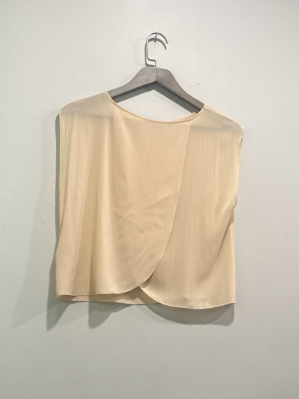 Alice + Olivia Peach Silk Open Back Sleeveless Blouse Top S - Picture 1 of 6